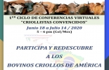 El primer ciclo de conferencias de 'Criollistas convencidos' se desarrollará en torno a las razas bovinas autóctonas de América. Foto: Cortesía Criollistas convencidos, eventos ganadería colombia, charlas virtuales ganadería Colombia, eventos de ganadería colombiana, Razas criollas, razas bovinas criollas, bovinos criollos, bovinos criollos Colombia, coronavirus, coronavirus Colombia, COVID-19, cuarentena, Ganadería, ganadería colombia, noticias ganaderas, noticias ganaderas colombia, CONtexto ganadero