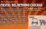 Las fiestas del retorno se toman este municipio del 5 al 9 de diciembre. Afiche Fiestas del retorno, Caucasia.