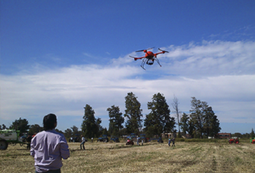 La tecnología sigue siendo una aliada de la producción agropecuaria. Foto: INTA. drones, drones en colombia, uso del dron en agricultura, usoo del dron en ganadería, ganadería colombia, inta, contexto ganadero