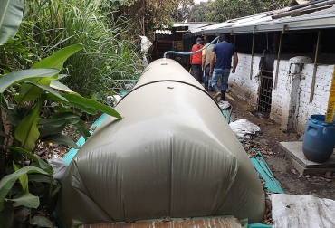 Para la producción de abono y energía se instalaron 13 biodigestores. Foto: Agencia de Noticias UN. Ganadería, ganadería colombia, noticias ganaderas, noticias ganaderas colombia, CONtexto ganadero