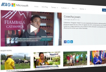 La plataforma está disponible para todo el continente. Foto: Cortesía. Ganadería, ganadería colombia, noticias ganaderas, noticias ganaderas colombia, CONtexto ganadero, Iica, iica play, iica play videos, videos de agricultura, videos de agricultura iica, plataforma videos iica, Microsoft