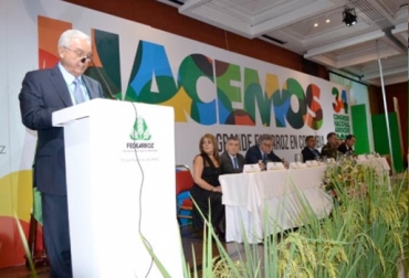 El gremio también pidió implementar el Seguro de Cosecha con cobertura a los riesgos durante el cultivo. Foto: Fedearroz. versión 34 del Congreso Nacional Arrocero Colombia