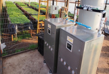 El proyecto busca establecer el uso de una bomba de calor geotérmica que permite controlar la temperatura de forma dinámica, para optimizar el aporte de calor al invernadero. Foto: Cortesía - Innovagro Invernadero climatizado con energías renovables