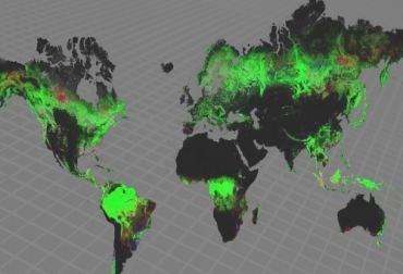 Global Forest Change es un mapa interactivo que hace un seguimiento al estado de los bosques en todo el planeta. Foto: Global Forest Change. Mapa de deforestación del Forest Change
