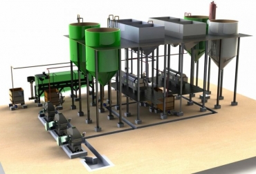 Un palmicultor bumangués creó una innovadora planta que transforma de forma eficaz los parámetros de productividad. Foto: Cortesía Inal Planta de extracción de palma