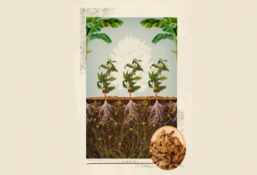 Ilustración: Jorge Tukan micorrizas hongos plantas