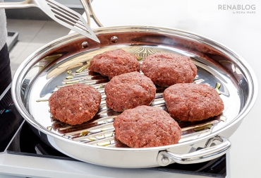 Hamburguesas rellenas de queso
