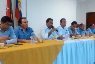 El mandatario de los araucanos estuvo presente en la reunión que tuvo lugar el pasado 26 de marzo, en donde se acordó la solución para el próximo viernes. Foto: Gobernación de Arauca. Gobernador de Arauca
