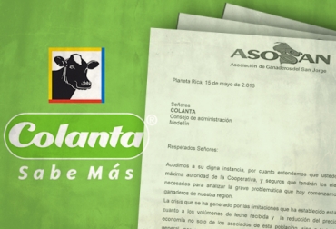 La carta dice que la medida adoptada por Colanta es contraria al espíritu y decisiones de los estatutos. Foto: CONtexto ganadero. Cooperativa colanta precio de la leche