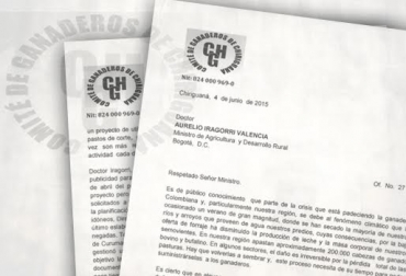 Cristobal García Díaz-Granados, presidente del Comité de Ganaderos de Chiriguaná, en Cesar, firmó la carta. Foto: CONtexto ganadero. comité chiriguaná