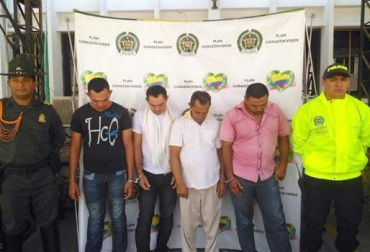 “Los integrantes de esta banda habrían participado en por lo menos 15 hurtos", aseguraron desde la Dicar. Fuente: Dicar. dicar abigeato sucre
