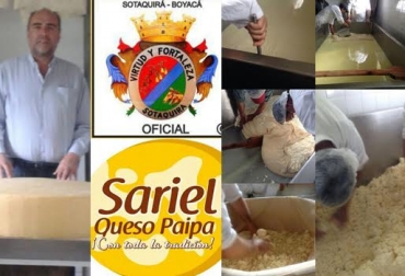 El queso Paipa es el único madurado que tiene Colombia. Foto: Cortesía Sariel. queso Paipa