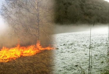 En el día, los fuertes rayos de sol provocan incendios forestales; en las noches, el frío de la madrugada produce heladas en varias poblaciones nariñenses. Foto: CONtexto Ganadero. Sequía en Nariño