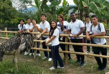 Estudiantes de los grados noveno, décimo y once se capacitan en BPG en la ciudadela educativa La María en Buga. Foto: Secretaría de Agricultura de Buga. Buga, Valle del Cauca, Buenas Prácticas Ganaderas, BPG, ciudadelas educativas, vereda Monterrey, corregimiento La María, vereda El Placer, granjas interactivas, colegios agropecuarios, Sector rural, .contexto ganadero