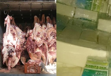Los contrabandistas siguen haciendo de las suyas para traer artículos de forma ilegal al país. Foto: arecucuta.com. queso y carne de contrabando