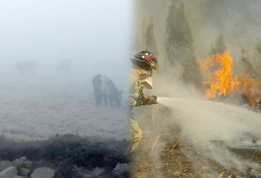 Incendios, heladas, lluvias y sequía son panoramas que deben enfrentar los ganaderos de Santander. Foto: CONtexto Ganadero. cambios climáticos afectan sector ganadero de Santander, incendios, Heladas, lluvias y sequía afectan sector ganadero de Santander, ganadero y productores de Santander preocupados por el cambio climático