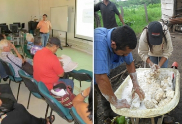 Los productores aprenderán a mezclar materias primas para elaborar alimentos balanceados para sus ganados. Foto: Fedegán. Risaralda, Pereira, Servicio Nacional de Aprendizaje, Sena, Tecnig@n de Pereira, Fondo Nacional del Ganado, FNG, curso de elaboración de alimentos balanceados para nutrición de bovinos, curso de manejo básico del GPS, uso del GPS en la ganadería, mejoramiento de la producción ganadera, tecnologías al servicio de la ganadería, CONtexto ganadero, Ganaderos Colombia