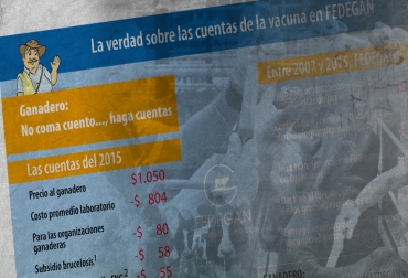 El gremio dio a conocer las cifras que maneja en materia de vacunación y rechazó las acusaciones del MinAgricultra. Foto: CONtexto ganadero. Cuentas vacuna aftosa