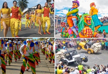 Las grandes ferias y fiestas congregan miles de personas. Foto: www.feriadecali.com / Colombia.com / variedades colombia.com. eventos nacionales, fiestas colombianas, Feria de Cali, Carnaval de Negros y Blancos, Feria de Manizales, Carnaval de Barranquilla, CONtexto ganadero