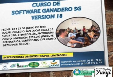 Este es uno de los numerosos cursos que ofrece la fundación para seguir financiando el estudio de los jóvenes. Foto: Cortesía Fundacion Capitán Yunyi 2018, Día de campo Capitan Yunyi junio 2018, software ganadero, registros en ganadería, cursos de ganadería, día de campo de Brahman Fundación Capitán Yunyi, Fundacion Capitan Yunyi, Fundación Capitán Yunyi, Fundación Luis Alberto Martínez, CONtexto ganadero, ganaderos colombia, noticias ganaderas colombia