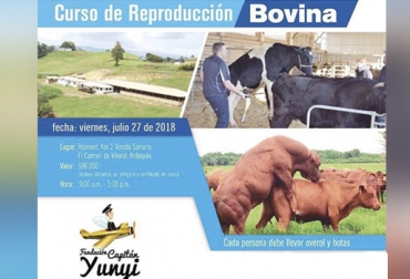 Este es el segundo curso de reproducción bovina que la Fundación Capitán organiza en 2018. Foto: facebook.com/Fundación-Capitán-Yunyi Curso reproducción bovina Capitán Yunyi julio 2018, Fundacion Capitán Yunyi 2018, Reprovet, Curso reproducción bovina 2018, Día de campo Capitan Yunyi julio 2018, aprender sobre reproducción bovina, Fundacion Capitan Yunyi Curso reproducción 2018, Fundación Capitán Yunyi, CONtexto ganadero, ganaderos colombia, noticias ganaderas colombia