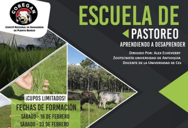 Esta escuela es la primera actividad de otras tantas que está preparando el comité en este 2019. Foto: Coregán Escuela pastoreo Coregán 2019, Escuela pastoreo Coregán febrero 2019, Escuela pastoreo Coregán, escuela de pastoreo Puerto Berrío, Coregán 2019, Conceptos de pastoreo en el trópico mejoramiento del modelo productivo bovino, Comité Regional de Ganaderos de Puerto Berrío, Coregán, capacitación para ganaderos, cursos para ganaderos, capacitación ganadería, CONtexto ganadero, ganaderos Colombia, noticias ganaderas Colombia