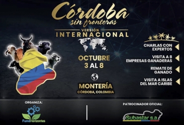 Esta es la invitación que lanzó Fundhorizontes y Subastar para convocar a los productores a la gira en Córdoba. Foto: fundhorizonte.wixsite.com Córdoba sin Fronteras versión internacional, visita ganaderos extranjeros Córdoba, ganaderos extranjeros en Colombia, méxico, Costa Rica, Ecuador, Venezuela, Panamá, honduras, remate de ganado en Montería, ganaderos de Montería, Ganaderos de Córdoba, FundHorizontes, Fundación Horizonte sin Fronteras, Alcaldía de Montería, Gobernación de Córdoba, Subastar, Asocebú, CONtexto ganadero, ganaderos colombia, noticias ganaderas colombia