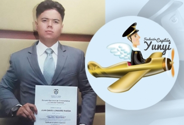 Juan David Londoño (foto) es el quinto graduado de la fundación, que actualmente ayuda a otros 14 estudiantes. Foto: Cortesía Graduados Fundación Capitán Yunyi, Fundación Capitán Yunyi, Fundación Luis Alberto Martínez, estudiantes Fundación Capitán Yunyi, Becas para estudiar en la universidad Colombia, becas para el sector agropecuario, fundación ayuda jóvenes Colombia, jóvenes del campo en Colombia, CONtexto ganadero, ganaderos colombia, noticias ganaderas colombia