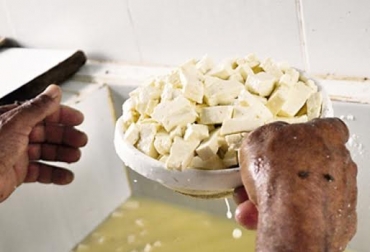 La arroba de queso, que estaba a $120 000, ya vale $60 000. Foto: El Heraldo. Ganadería, ganadería colombia, noticias ganaderas, noticias ganaderas colombia, CONtexto ganadero, caquetá, Ganaderos de Caquetá, precio de la leche en caquetá, precio del ganado en caquetá, COVID-19, coronavirus, queso, queseros informales, producción informal de queso, queso salado picado