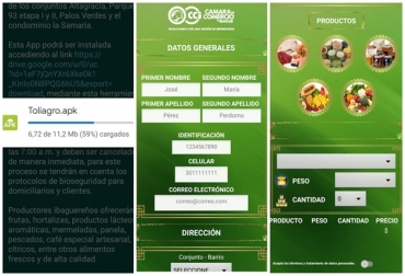 A través de la app 'ToliAgro', las personas pueden hacer el mercado proveniente del campo tolimense. Foto: lavozdelpueblo920am.com ganadería, ganadería colombia, noticias ganaderas, noticias ganaderas colombia, contexto ganadero, ToliAgro, app toliagro, mercados toliagro, toliagro Ibagué, mercados campesinos Ibagué, mercados campesinos virtuales, Ibagué, secretario de Agricultura y Desarrollo Rural de Ibagué, Alfonso Rincón,