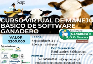 La Fundación Capitán Yunyi viene realizando un nuevo curso para capacitar a los interesados en el Software Ganadero. Foto: Cortesía Curso Software ganadero 2020, curso software ganadero versión 22, Fundacion Capitán Yunyi 2020, Curso Software Capitan Yunyi septiembre 2020, Software Ganadero, curso para ganaderos, registros en ganadería, cursos de ganadería, curso software ganadero Fundación Capitán Yunyi, Fundación Capitán Yunyi, Fundación Luis Alberto Martínez, coronavirus, coronavirus Colombia, COVID-19, cuarentena, Ganadería, ganadería colombia, noticias ganaderas, noticias ganaderas colombia, CONtexto ganadero
