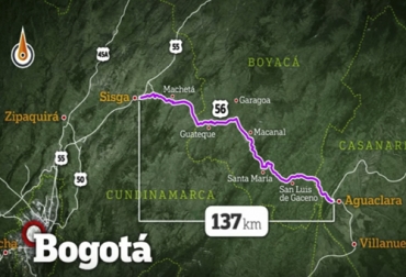 Este corredor comprende una longitud de 137 km. Foto: Captura de pantalla del video https://www.youtube.com/watch?app=desktop&v=SqB7sGUWtcQ del canal de youtube Agencia Nacional de Infraestructura Transversal del Sisga 2021, Transversal Sisga transporte ganado, transporte ganado, Boyacá, Casanare, cundinamarca, proyectos viales de la 4G, Sisga, Fernando Andrade, Agencia Nacional de Infraestructura, ANI, presidente, Sisga – Machetá – Guateque – Santa María – San Luis de Gaceno – Aguaclara, ganaderos, ganaderos colombia, ganado, bovinos, ganado bovino, Ganadería, ganadería colombia, noticias ganaderas, noticias ganaderas colombia, CONtexto ganadero, contextoganadero