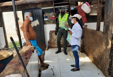En el lugar eran sacrificados cerdos y chivos sin las mínimas medidas de salubridad. Foto: Corpocesar. Ganadería, ganadería colombia, noticias ganaderas, noticias ganaderas colombia, CONtexto ganadero, matadero clandestino, sacrificio clandestino, sacrificio clandestino en Cesar, ganaderos de Cesar, ganadería de cesar