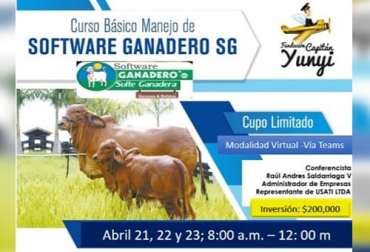 Este es un nuevo curso virtual organizado por la fundación con dos propósitos: brindar una capacitación y recaudar fondos para ayudar a los jóvenes en su formación. Foto: Cortesía Curso software ganadero, Fundación Capitán Yunyi 2021, Curso Software Capitan Yunyi abril 2021, Software Ganadero, curso para ganaderos, registros en ganadería, cursos de ganadería, curso software ganadero Fundación Capitán Yunyi, Fundación Capitán Yunyi, ganaderos, ganaderos colombia, ganado, vacas, vacas Colombia, bovinos, Ganadería, ganadería colombia, noticias ganaderas, noticias ganaderas colombia, CONtexto ganadero, contextoganadero