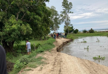 En la región temen con que el río Magdalena finalmente se desborde y afecte seriamente al departamento. Foto: Cortesía. Ganadería, ganadería colombia, noticias ganaderas, noticias ganaderas colombia, CONtexto ganadero, Salamina, Piñón, via salamina piñon, crisis salamina, alcaldia salamina, daño dique salamina, Río Magdalena, Asoganorte, obras en salamina piñon, emergencia salamina, emergencia piñon, rio magdalena salamina piñon