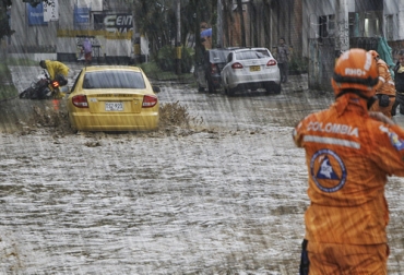 La ola invernal podría extenderse hasta febrero del otro año, según el Ideam. Foto: CNC+ Noticias Colombia. Ola invernal en Colombia