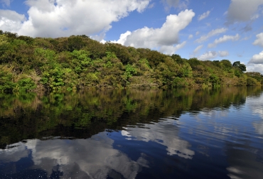 Preservar los recursos naturales y trabajar con la población es la intención de la CIAT. Foto: Neil Palmer, fotógrafo CIAT. Amazonía colombiana.