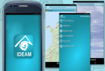 “MiPronostico” es un aplicativo para smartphones y tablets que entrega a través de anuncios previos y alertas, información detallada sobre las condiciones climáticas de una región. Imagen: CONtexto Ganadero Aplicativo del ideam para el estado del tiempo