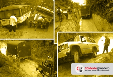 No dude en reportarnos lo que pasa en las vías de su vereda y municipio. Foto: CONtexto Ganadero. Vías terciarias