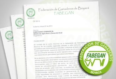La junta directiva de Fabegán envió una carta al Ministerio de Agricultura resaltando la labor de Fedegán-FNG. Foto: CONtexto Ganadero. Carta Fabegán