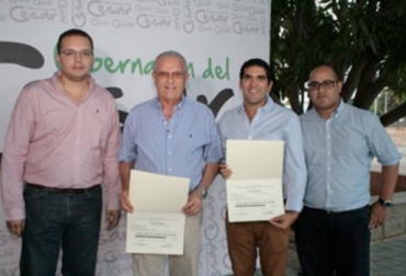 Fueron 37 los hatos declarados libres de brucelosis y tuberculosis en Cesar. Foto: Gobernación del Cesar. hatos libres de brucelosis y tuberculosis