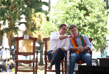 El convenio firmado entre la Nación y el departamento, es el que más recursos ha destinado hasta el momento. Foto: Gobernación de Santader. Contrato Plan en Santander