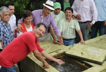 El distrito de riego benficiará a 43 familias de Cachipay, Cundinamarca. Foto: Gobernación de Cundinamarca. Distritos de riego.