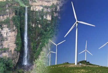 En la región conocida como Mesa de los Santos, Santander, se planea construir un parque eólico. Foto: CONtexto Ganadero. Parque eólico en Mesa de los Santos