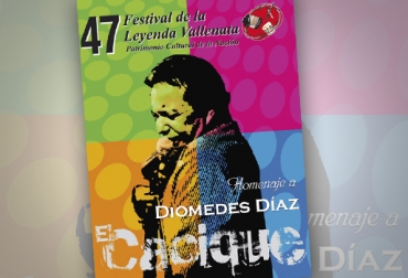 Durante 4 días los cesarenses le rendirán un sentido homenaje a Diomedes Díaz, en la versión 47 del Festival. Foto: Prensa Fundación Festival de la Leyenda Vallenata. Festival Vallenato