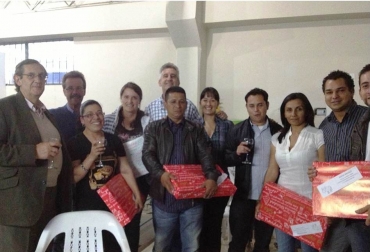 En total, fueron 6 portátiles los entregados por Asoganaderos. Foto: CONtexto Ganadero. Asoganaderos apoya a programadores de Fedegán.