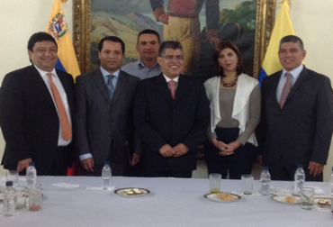 Gobernadores de Arauca, Norte de Santander, Vichada y Cesar, estuvieron presentes. Foto: Gobernación del Cesar. Reunión binacional.
