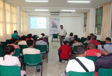 Los días 10, 11 y 14 de septiembre se realizaron capacitaciones en los municipios de La Unio?n, Tolu?viejo y Majagual. Foto: Corpoica. mapa corpoica clima