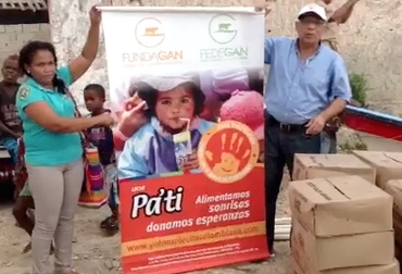 En total, Fundagán donó 2 toneladas de leche en polvo a poblaciones vulnerables. Foto: Archivo. En total, Fundagán donó 2 toneladas de leche en polvo a poblaciones vulnerables.
