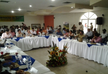 La sesión del Ocad se llevó a cabo en el municipio de Tumaco, Nariño. Foto: Cortesía Gobernación de Cauca. Ocad en Nariño.